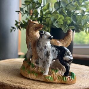 Vintage Collie Toothpick Holder